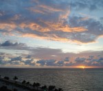 Overlooking the sunrise at Fort Lauderdale beach