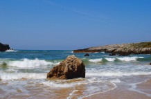 Waves crashing at Playa de Toro
