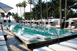 Swimming pool at the Delano Hotel, Miami