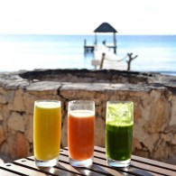 Fresh fruit juices at Viceroy Riviera Maya