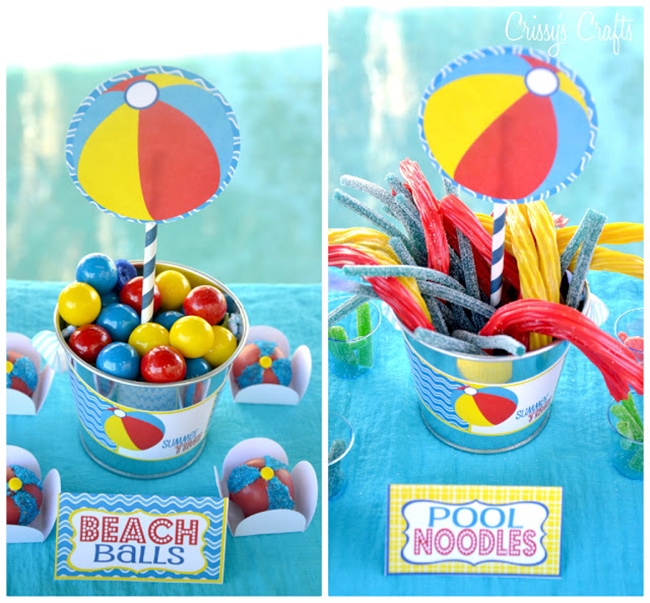 Best Beach Party Ideas: Beach Ball Candy