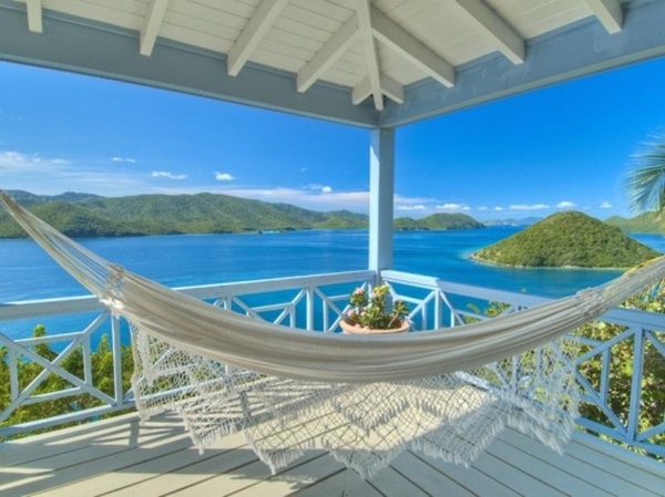 Hammocks with a view: Frenchman`s Cay