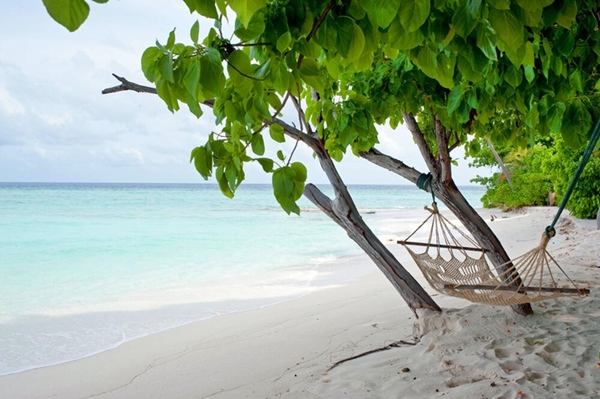 Hammocks with a view: Soneva Fushi, Maldives 